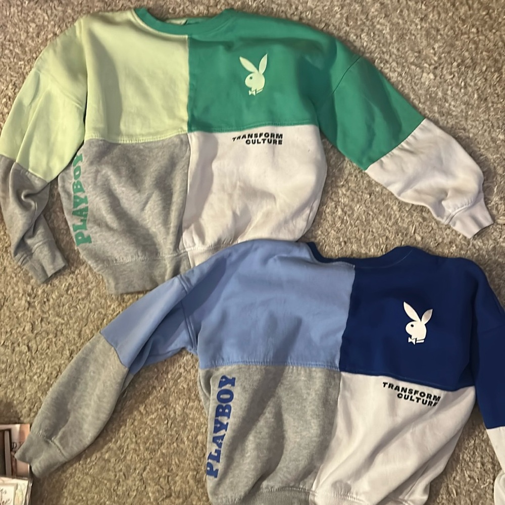 PLAYBOY Crewneck Colorblock Sweaters (X2)
